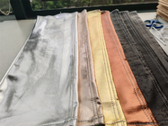 Rivestimento di tessuto di PU denim per donne jeans giacca colore argento colore oro blu colore rosa su misura in Cina