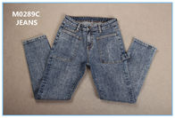 Un materiale elastico di 339 di GSM 10 Oz di tocco morbido dell'indaco del cotone del ringrosso del denim blue jeans del tessuto