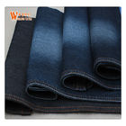 Le blue jeans del nero di 77% C 21% la P 2% la S 9oz mescolano il tessuto del denim del poliestere del cotone
