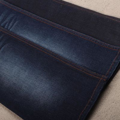 Prezzo buono Fabbrica di goffratura del tessuto dei jeans dell'indaco del ringrosso dell'elastam del cotone egiziano in linea