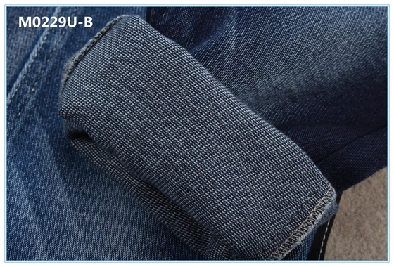 Tessuto eccellente dei jeans di Lycra del cotone di tocco morbido blu scuro