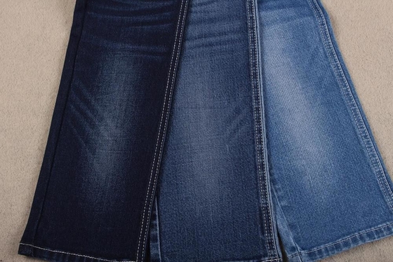 Tessuto viscoso 58/59" del denim dell'elastam del poliestere del cotone blu scuro