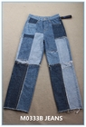 Certificato riciclato sostenibile 100% del tessuto rigido GRS del denim dei jeans del cotone
