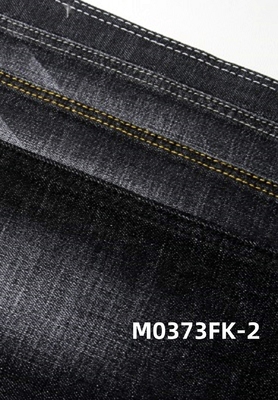 Qualità garantita 10,5 oz Tessuto nero stretch denim per jeans
