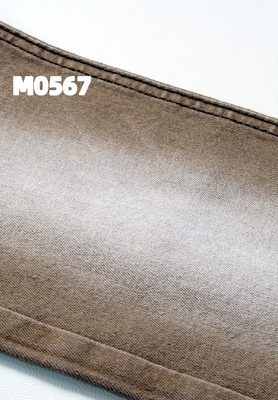 Tissu di denim leggero e colorato in khaki