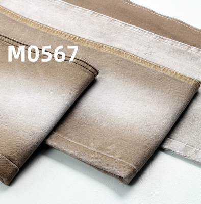 Tissu di denim leggero e colorato in khaki