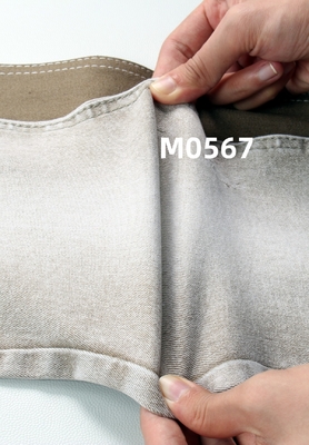Tissu di denim leggero e colorato in khaki