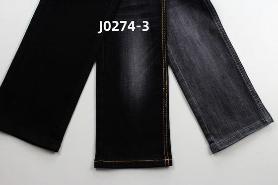 Al dettaglio 10 Oz Warp Slub High Stretch Black Backside Tessuto in denim per jeans