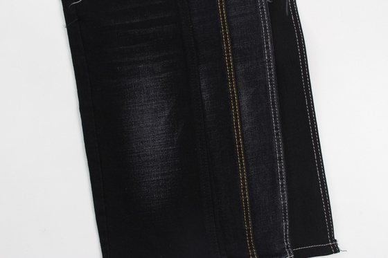 12 oz nero e nero retro crosshatch slub denim jeans tessuto