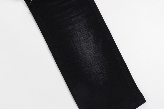 12 oz nero e nero retro crosshatch slub denim jeans tessuto
