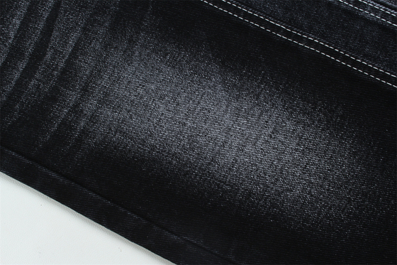 12 oz di tessuto nero denim per uomo jeans o giacca dorso nero per jeans di marca