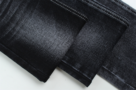 12 oz di tessuto nero denim per uomo jeans o giacca dorso nero per jeans di marca