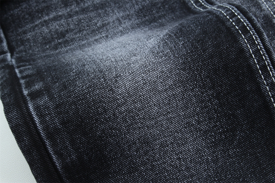 12 oz di tessuto nero denim per uomo jeans o giacca dorso nero per jeans di marca