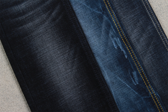 11 oz di stoffa blu di denim sul retro, con una crosshatch per jeans da uomo, colore blu nero di qualità.