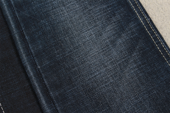 11 oz di stoffa blu di denim sul retro, con una crosshatch per jeans da uomo, colore blu nero di qualità.