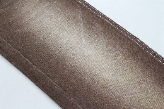 Super marrone Stretch denim tessuto per donne uomo jeans basso stretch prezzo competitivo dalla Cina Foshan City