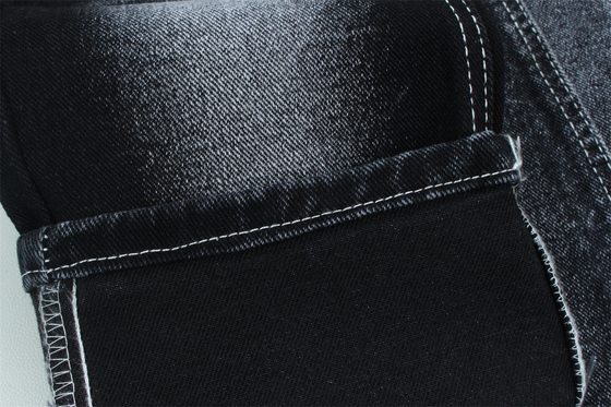 13.5 oz Low Stretch Heavy Denim Fabric For Man Work Indossare jeans nero sul retro