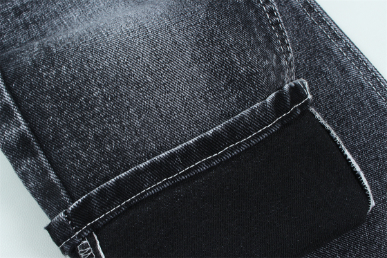 13.5 oz Low Stretch Heavy Denim Fabric For Man Work Indossare jeans nero sul retro