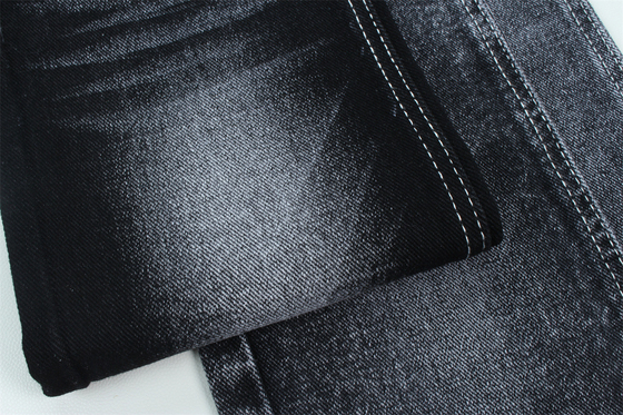 13.5 oz Low Stretch Heavy Denim Fabric For Man Work Indossare jeans nero sul retro