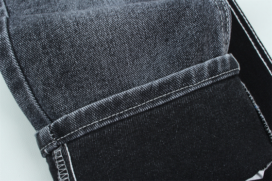 13.5 oz Low Stretch Heavy Denim Fabric For Man Work Indossare jeans nero sul retro