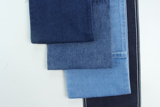 Ingrosso 11 oz 100% cotone blu scuro rigido jeans tessuto