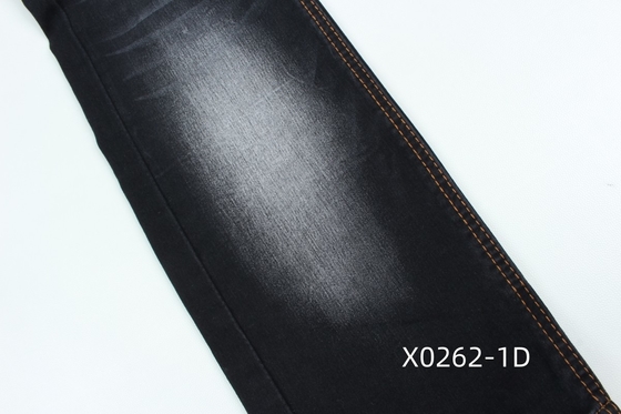 9.6 Oz Nero Stretch alto satinato tessuto denim per jeans