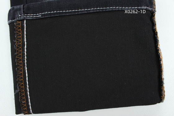 9.6 Oz Nero Stretch alto satinato tessuto denim per jeans