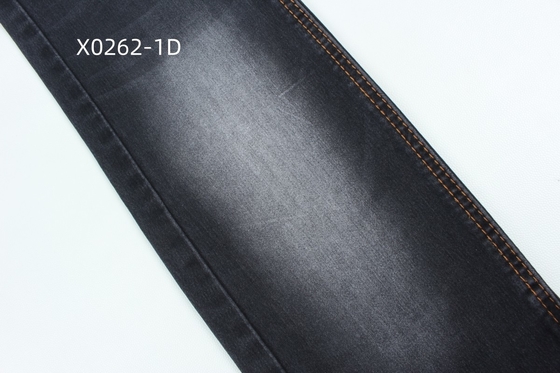 9.6 Oz Nero Stretch alto satinato tessuto denim per jeans