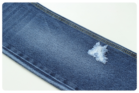 13 oz di tessuto rigido di denim in blu scuro