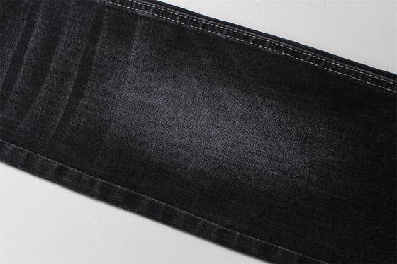 11 Oz Warp Slub Black Denim Fabric For Man Jeans High Stretch India Mercato Stile Vendita Calda