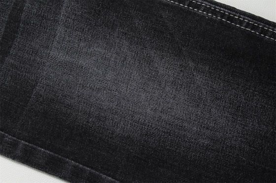 11 Oz Warp Slub Black Denim Fabric For Man Jeans High Stretch India Mercato Stile Vendita Calda