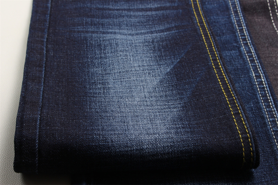 11.8 Oz Cross Slub Cotton Mixed Spandex Blu Denim Fabric For Man Jeans Stretch India Market Style Desizing Fleecing
