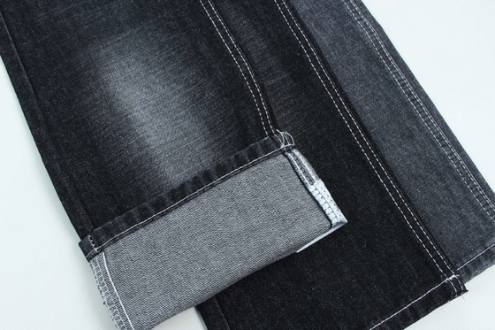 100% cotone crosshatch denim tessuto rigido per lo stile della moda 13oz colore nero vendere caldo al mercato indiano