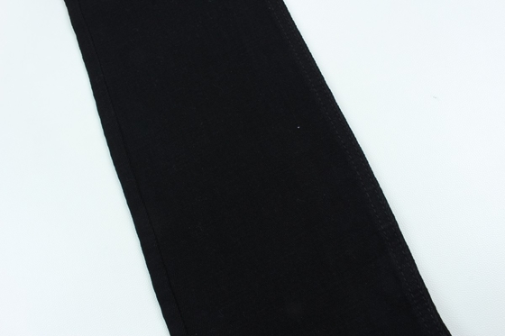 11.2 oz nero e nero sul retro crosshatch tessuto di denim