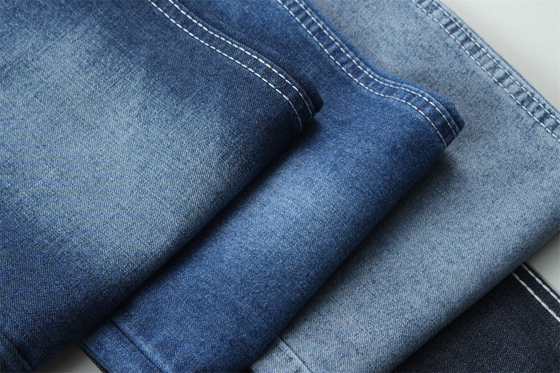 Tendenza della moda riciclo cotone stoffa denim 100% riciclo cotone 7 oz Eco-friendly