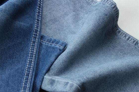 Tendenza della moda riciclo cotone stoffa denim 100% riciclo cotone 7 oz Eco-friendly