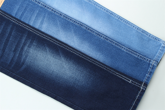 10.5 Oz Super Stretch Stoffa di denim per donne estive Jeans Poliestere di cotone Rayon Spandex con Warp Slub Alto Stretch