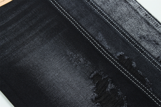 11.5oz nero scuro e nero retro denim tessuto rigido jeans tessuto per il marchio stile jeans ragazzo stile amico