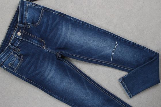 Indigo Blu Tessuto di denim a stretta alta per jeans