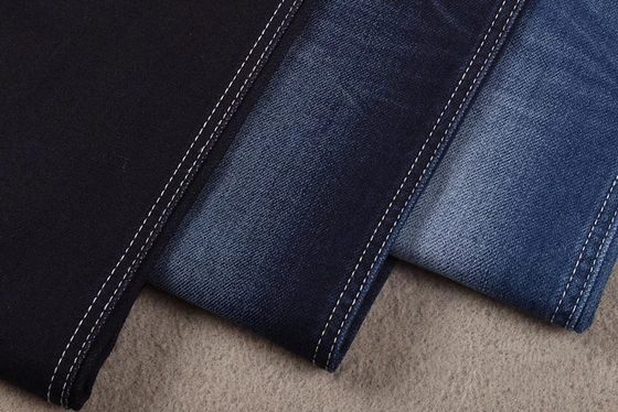 Falsamente a maglia di cotone poliestere rayon spandex Terry denim tessuto per jeans