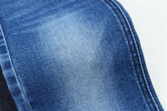 Tessuti di cotone poliestere a doppio nucleo spandex jeans denim