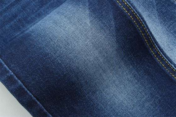 Tessuti di cotone poliestere a doppio nucleo spandex jeans denim