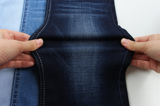 Tessuto di denim ad alta elasticità adatto alle donne 11.4 oz Peso medio TR Materiale di denim con carattere a strato