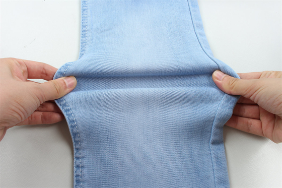 10 Una volta Dobby cotone poliestere spandex stretchy jacquard denim tessuto per jeans