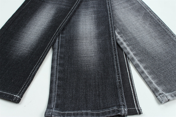 190 Cm Ring Slub Sulfuro Nero Stretch Stoffa Denim Per Uomini Jeans
