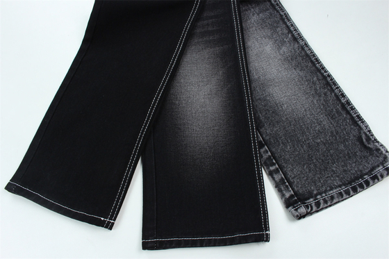 190cm 13oz nero nero cotone poliestere rigido tessuto denim per jeans