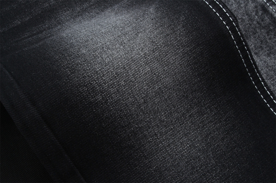 190cm 13oz nero nero cotone poliestere rigido tessuto denim per jeans