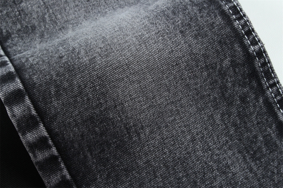 190cm 13oz nero nero cotone poliestere rigido tessuto denim per jeans