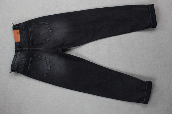 190cm 13oz nero nero cotone poliestere rigido tessuto denim per jeans