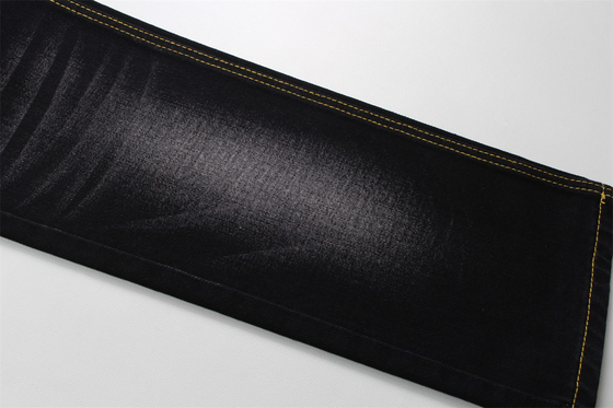 190cm 12oz nero nero cotone poliestere rigido tessuto denim per jeans